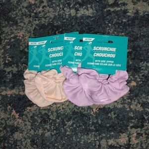 SECRET SIDE ZIPPER Active Scrunchie